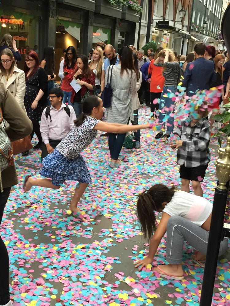 One million confetti petals launched