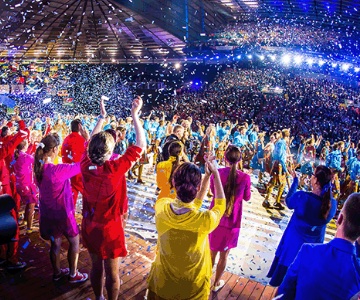 Commonwealth Games ceremony confetti