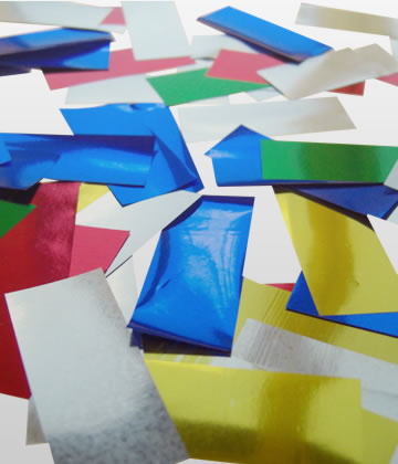 Metallic glitter confetti
