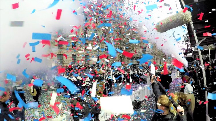 Confetti fills the streets as London’s New Years Day Parade sees in a new decade